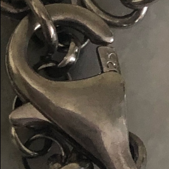 Harley-davidson Sterling White Pink Crystal Heart Bar Shield Pendant 19” / 1.8” - Picture 9 of 11